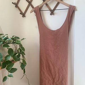 Linen apron dress